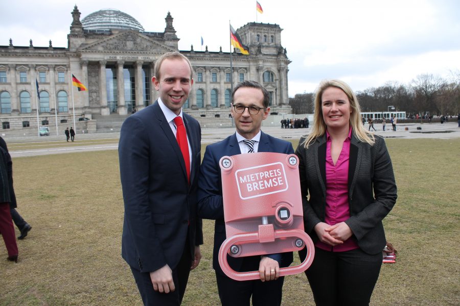 v.l.n.r.: Dennis Rohde,, MdB; Justizminister Heiko Maas; MdB a.D. Christina Jantz-Herrmann